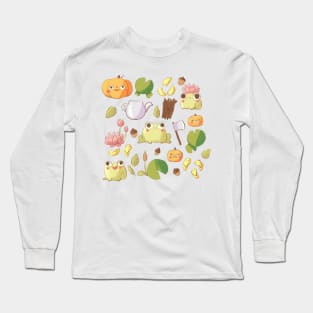 Cute frogs pattern Long Sleeve T-Shirt